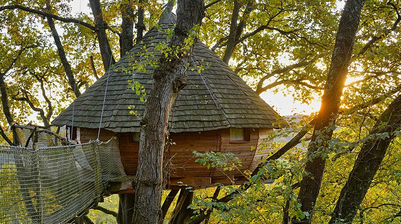 Dormir dans des cabanes en forêt